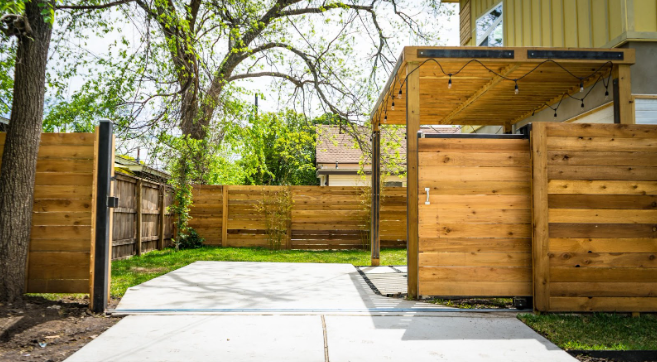 A nice backyard using LVL Timber